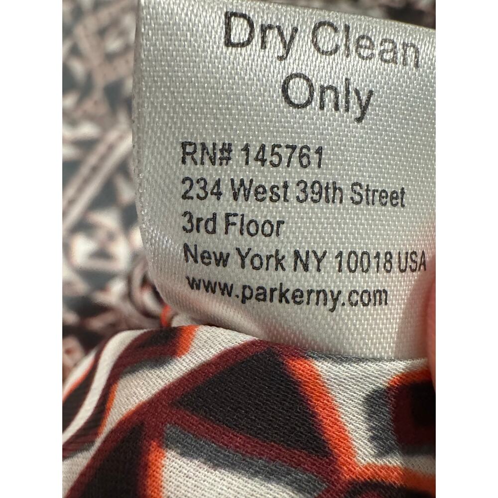 NWT Parker NY Halter Mini Dress Sz Small Black White Geometric Print Sleeveless - Picture 8 of 11